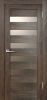 Межкомнатная Дверь Verda Бавария 03 ПВХ Дуб Шале Корица со Стеклом Сатинато 2000х800мм (Полотно+Коробка+5 Наличников) / Верда.