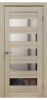 Межкомнатная Дверь Verda Х-4 Лиственница Кремовая с Зеркалом 2000х800мм (Полотно+Коробка+5 Наличников) / Верда.