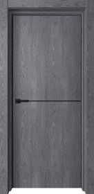 Межкомнатная Дверь с Экошпоном Verda Loft-1 AL Ольха Серая, Глухая, Кромка с 2-х Сторон 2000*600, 2000*700, 2000*800, 2000*900 / Верда.