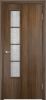Строительная Дверь Verda ПВХ Экошпон 05 Усиленная Венге Мелинга со Стеклом Армированным 2000х700мм (Полотно+Коробка+5 Наличников) / Verda.