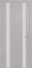 Межкомнатная Дверь Verda В-2 Светло-Серый со Стеклом Лакобель Белый / Верда.