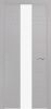 Межкомнатная Дверь Verda В-5 Светло-Серый со Стеклом Лакобель Белый / Верда.