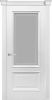 Межкомнатная Дверь Verda Багетто 2 Белоснежная со Стеклом Сатинато 2000х600мм (Полотно 1шт) / Верда.