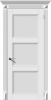 Межкомнатная Дверь Verda Симфония-Н Белая со Стеклом Белое Матовое Кристалл / Верда.