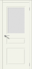 Межкомнатная Дверь Verda Трио-Н Рал со Стеклом Белое Матовое Кристалл / Верда.