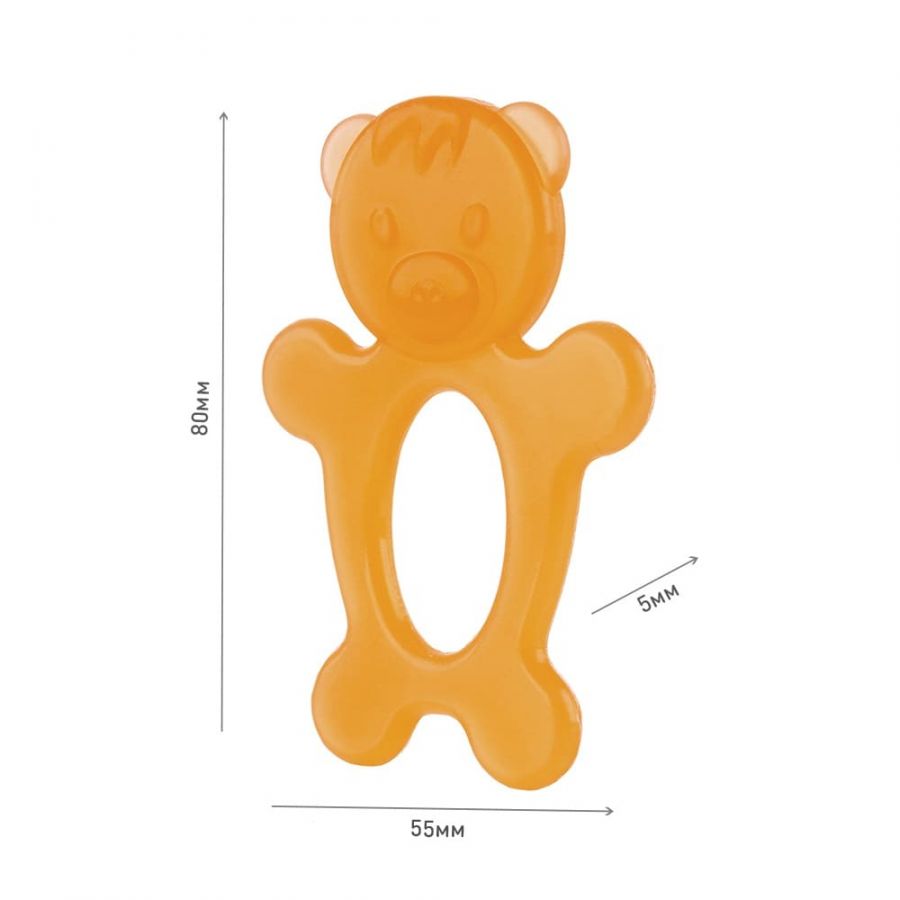 Массажер силиконовый для десен (прорезыватель зубной) "Мишка" КНОПА