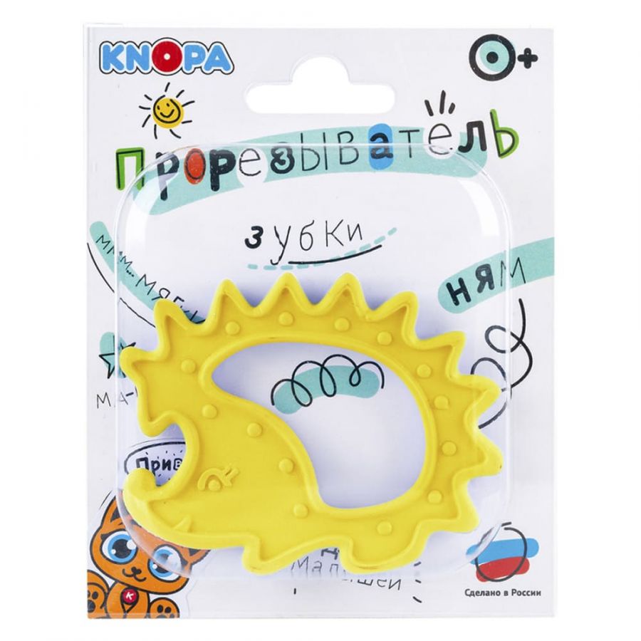 Массажёр для дёсен  (прорезыватель) «Ёжик»  КНОПА