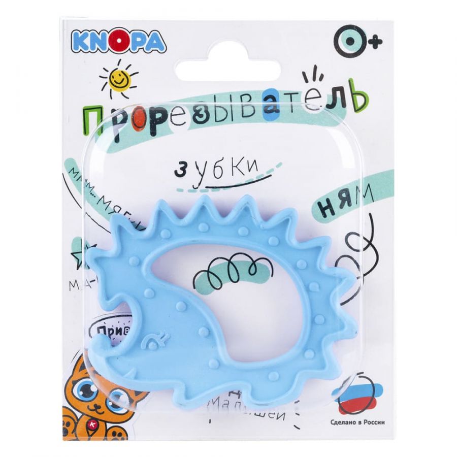 Массажёр для дёсен  (прорезыватель) «Ёжик»  КНОПА