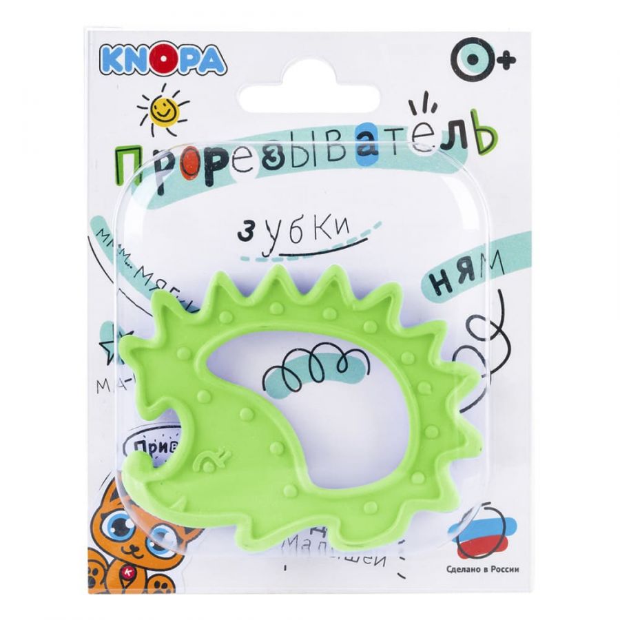 Массажёр для дёсен  (прорезыватель) «Ёжик»  КНОПА