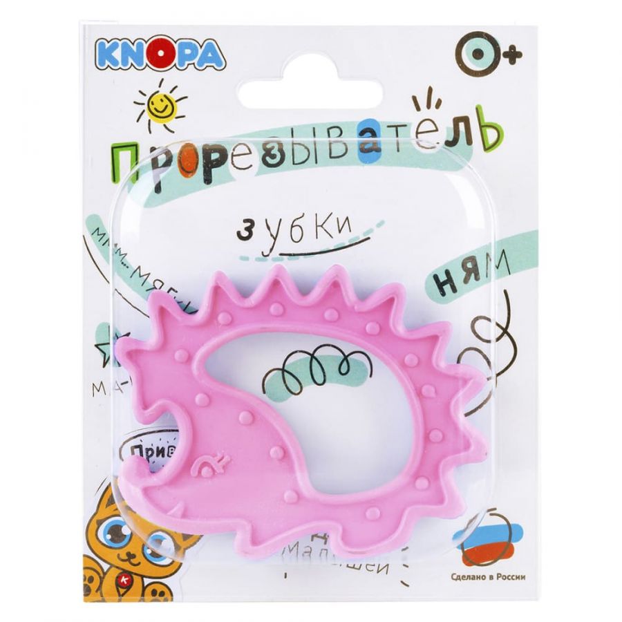 Массажёр для дёсен  (прорезыватель) «Ёжик»  КНОПА