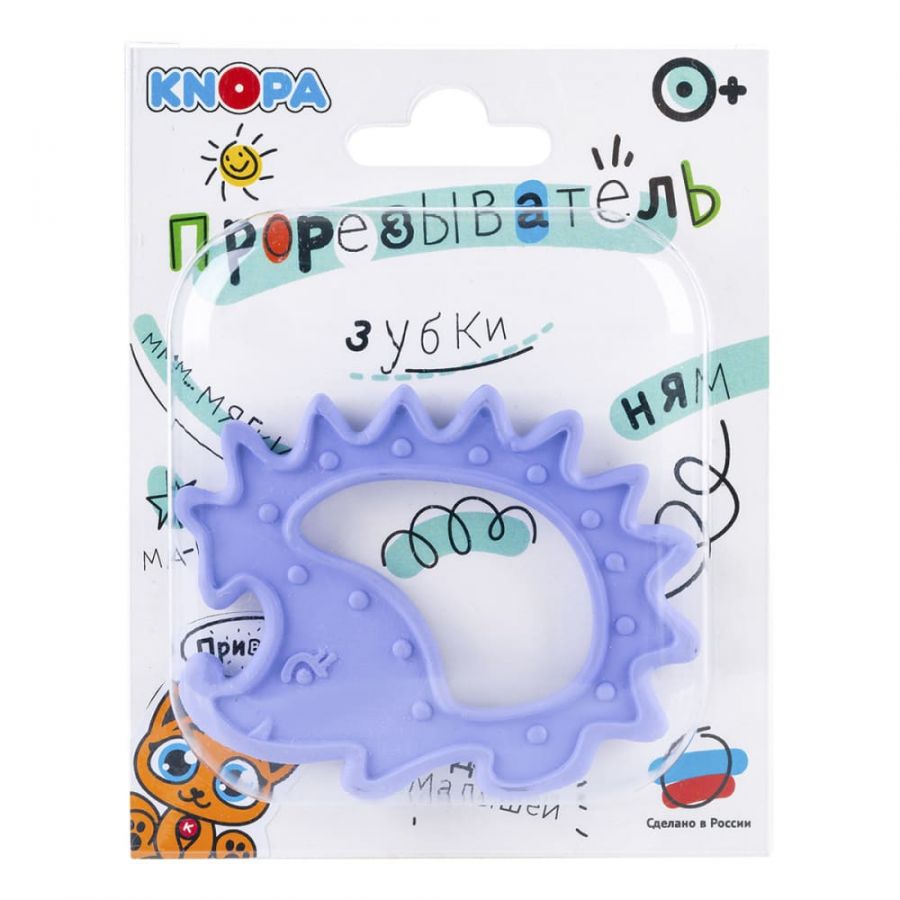 Массажёр для дёсен  (прорезыватель) «Ёжик»  КНОПА