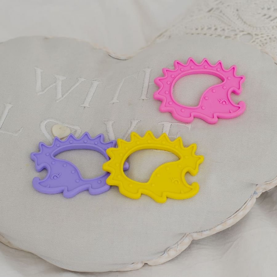 Массажёр для дёсен  (прорезыватель) «Ёжик»  КНОПА