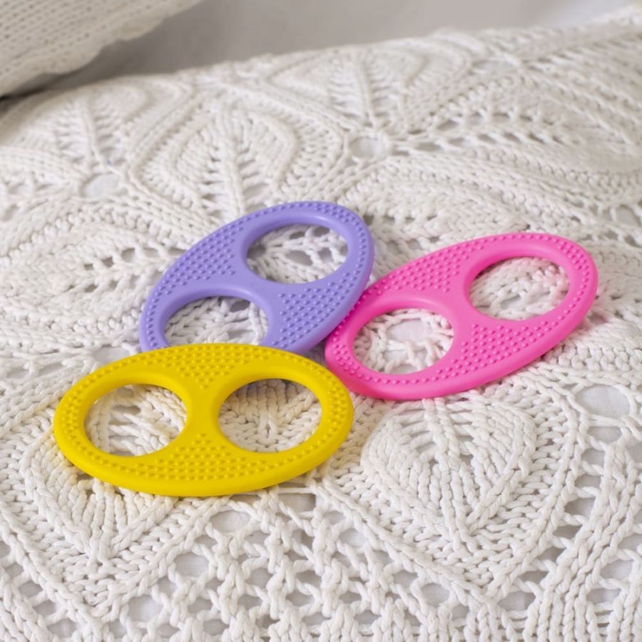 Массажёр для дёсен  (прорезыватель) «Бесконечность»  КНОПА