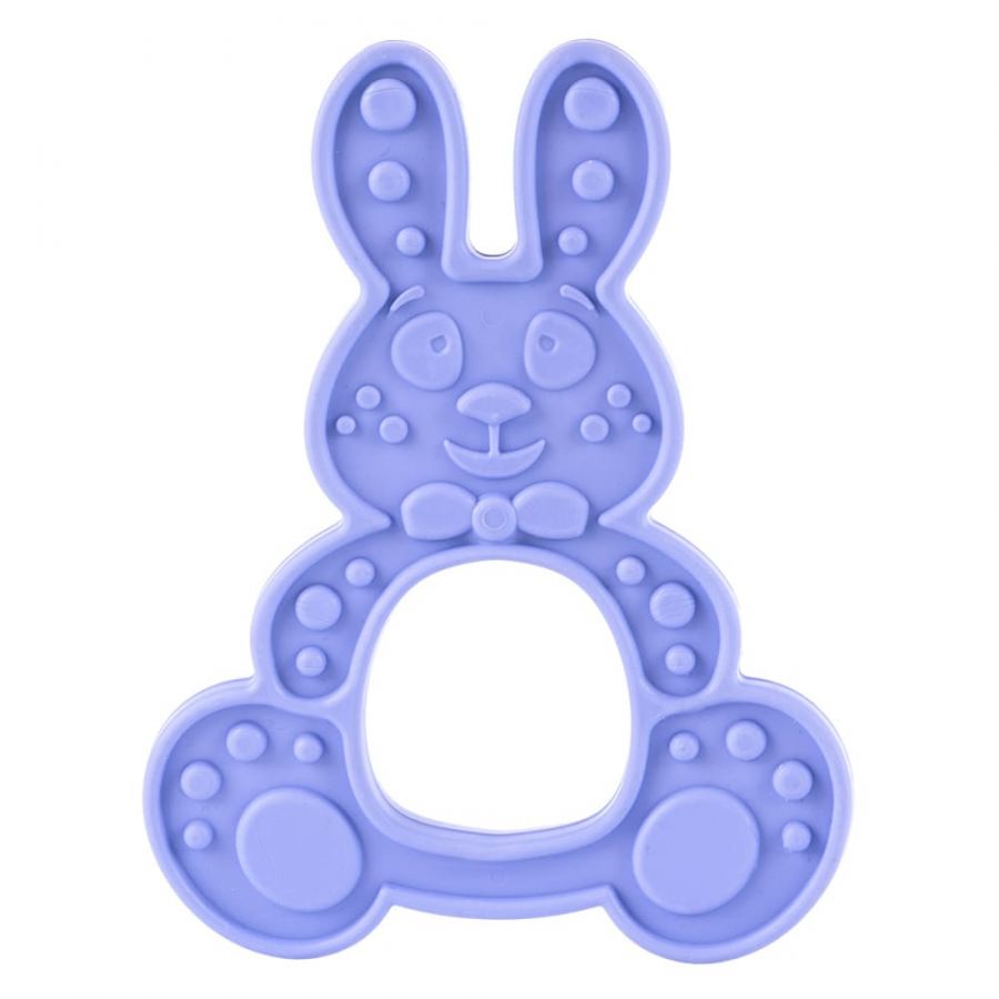 Массажёр для дёсен  (прорезыватель) «Зайка» КНОПА