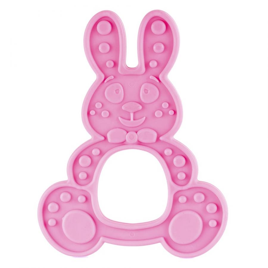 Массажёр для дёсен  (прорезыватель) «Зайка» КНОПА