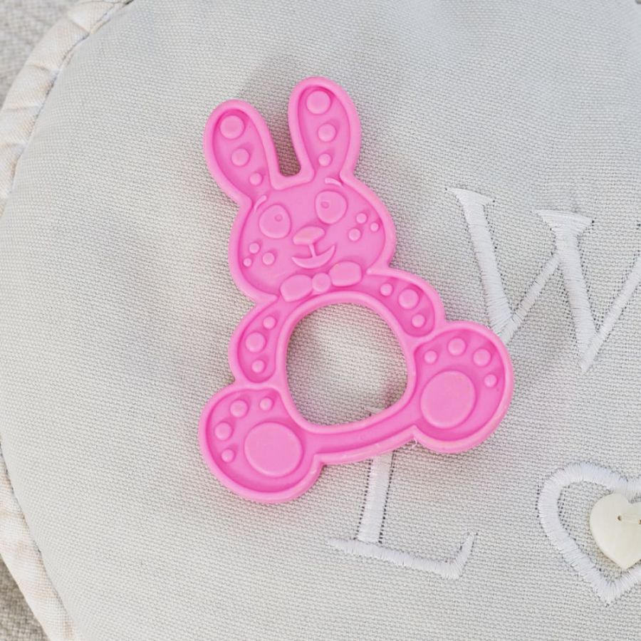 Массажёр для дёсен  (прорезыватель) «Зайка» КНОПА