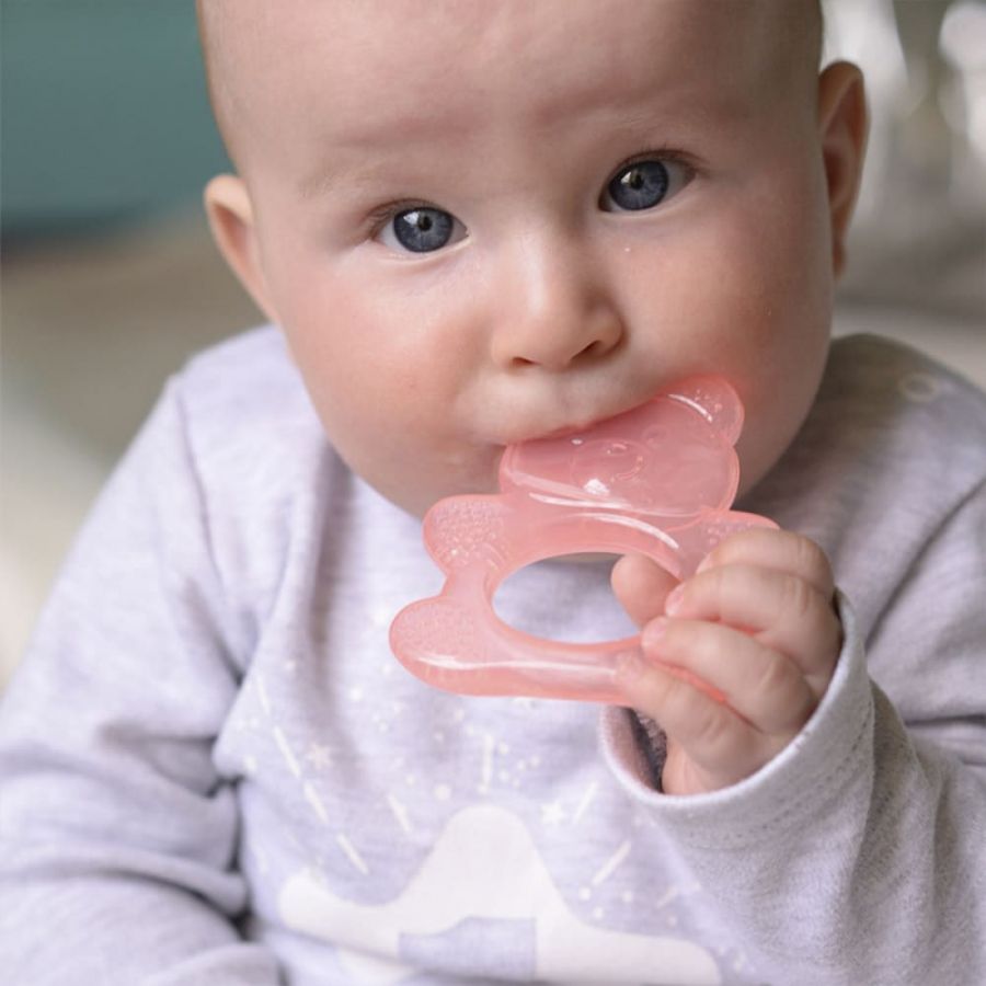 Массажёр для дёсен охлаждающий  (прорезыватель) «Мишка»  КНОПА