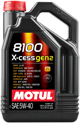 Motul 8100 X-cess 5W-40 Gen2, 5л