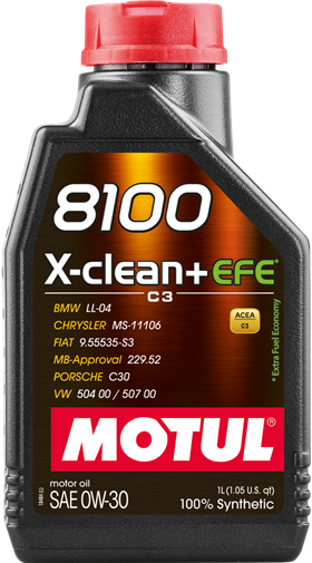 Motul 8100 X-clean+ EFE 0W-30, 1л