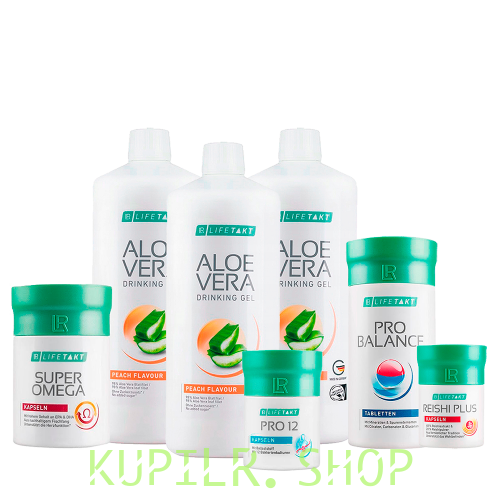 Набор «Обмен веществ» с Гелем Алоэ Вера со вкусом персика