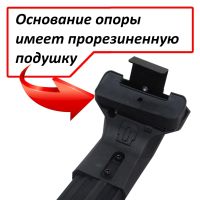 Багажник на крышу Honda Stream (RN6–9; 2006-2014), Lux City (без выступов), с замком, черные крыловидные дуги