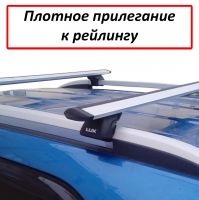 Багажник на рейлинги Lux Классик, крыловидные дуги (аэро-трэвэл 82 мм)