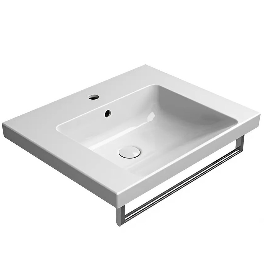 Изображение Белая раковина подвесная/встраиваемая GSI NORM 8635111 50х60