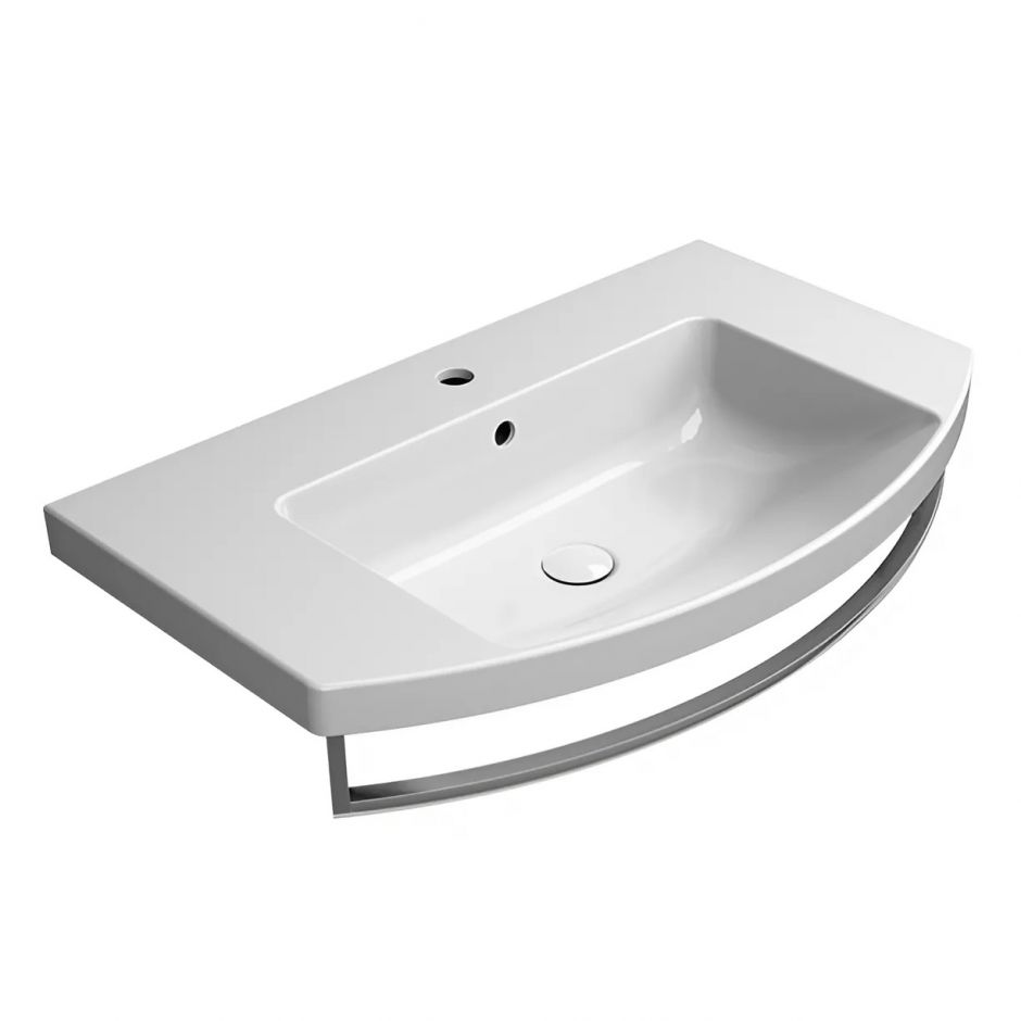 Изображение Раковина подвесная/встраиваемая GSI NORM 8644111 50х80 белая глянцевая