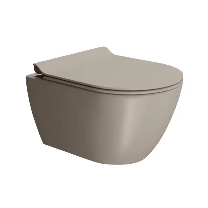 Изображение Подвесной унитаз GSI PURA 881605 Swirlflush Tortora Opaco