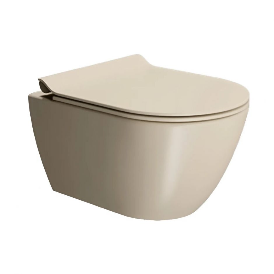Унитаз подвесной GSI PURA 881608 Swirlflush, для крепежа FISR2, Creta Opaco