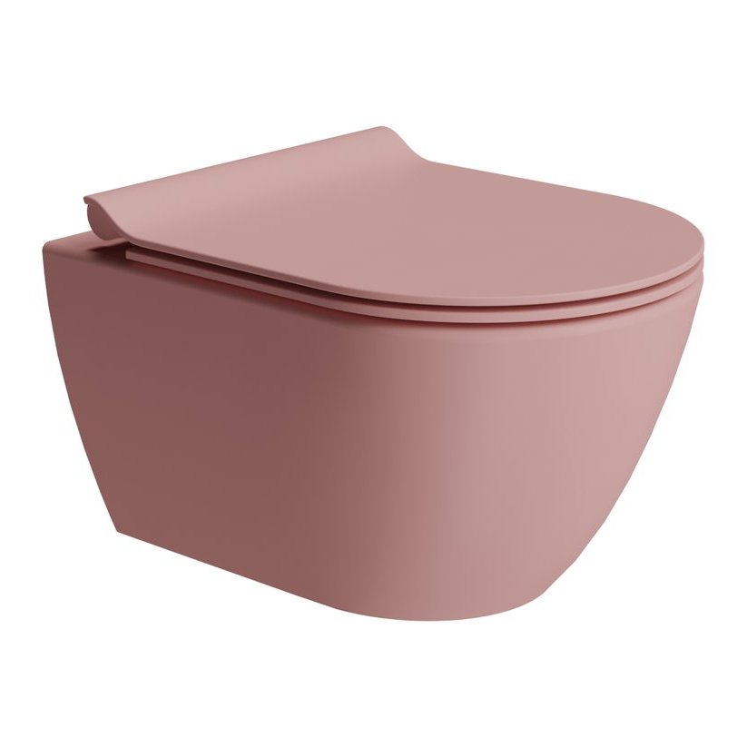 Изображение Подвесной унитаз GSI Pura 881624 50х36 розовый