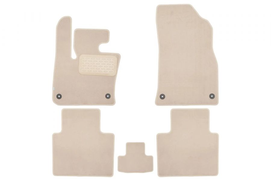 Коврики в салон Klever Premium GEELY Monjaro 2022-, кросс., 5шт. (текстиль, бежевые) KLEVER0407503022112KH Klever