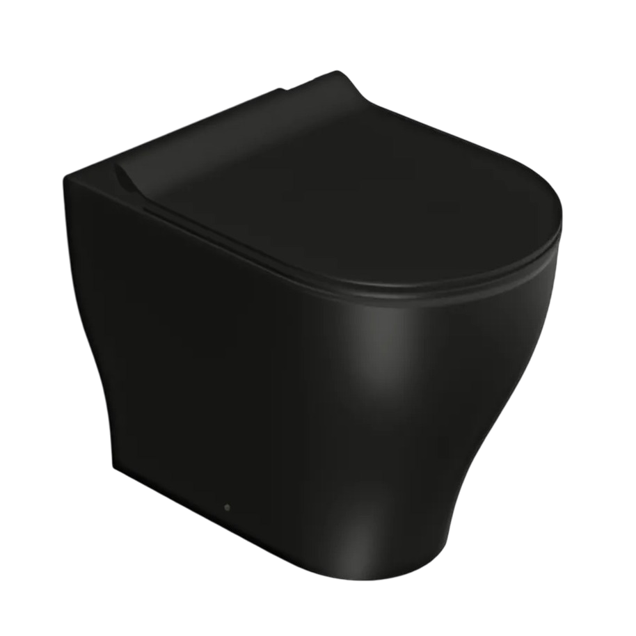 Изображение Чёрный пристенный безободковый унитаз GSI Pura 6410 53 x 36