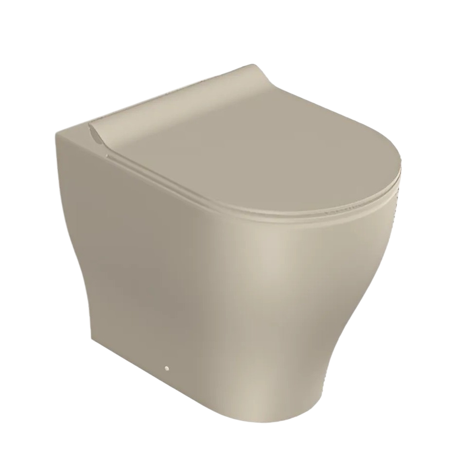 Изображение Бежевый пристенный безободковый унитаз GSI Pura 6410 53 x 36