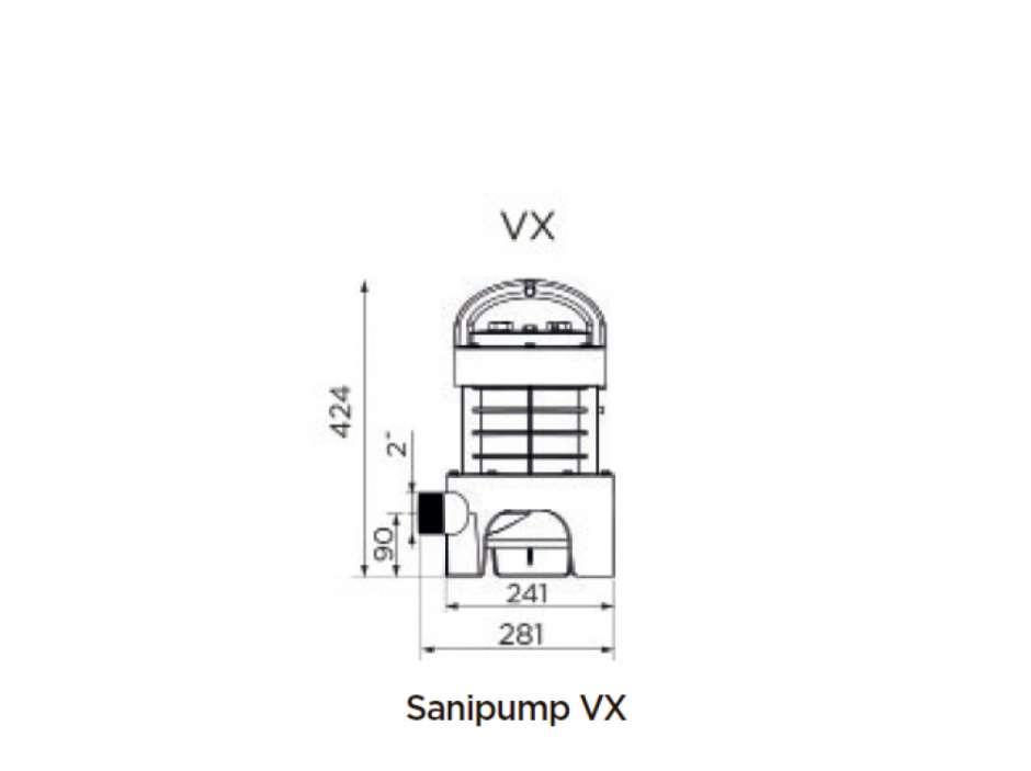 Погружной фекальный насос SFA SANIPUMP VX ФОТО