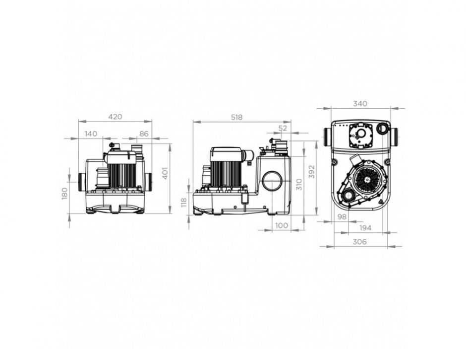 Насосная станция SFA Sanicubic 1 GR HP ФОТО