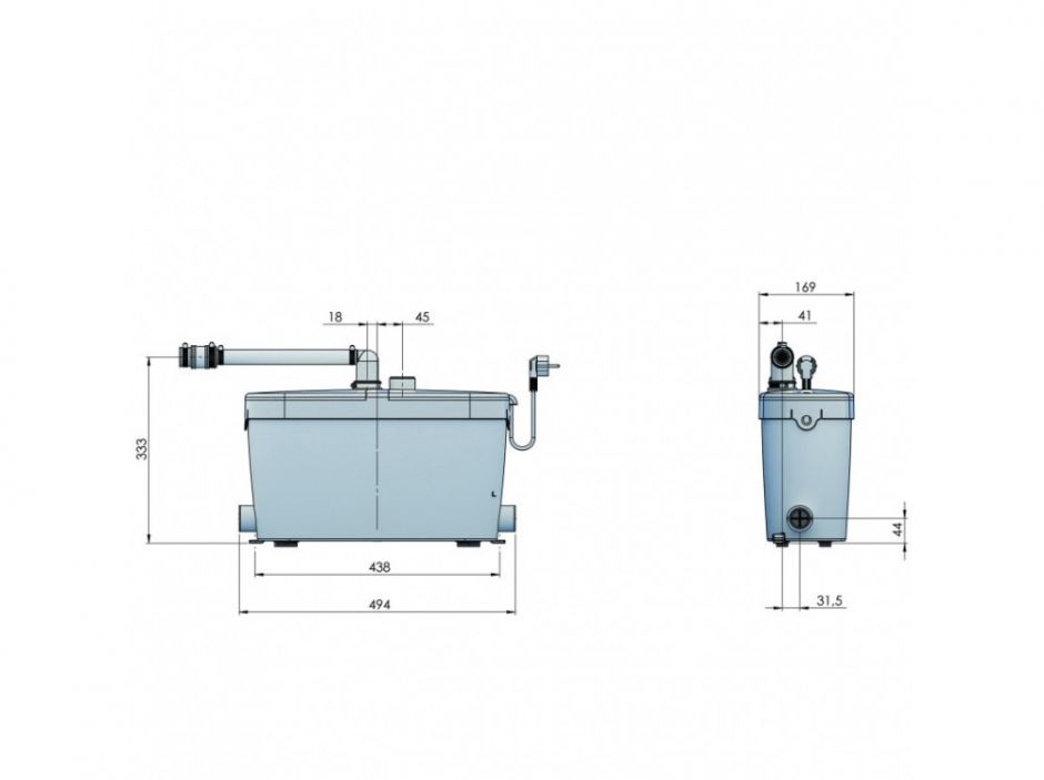 Канализационная установка SFA SANIACCESS Pump ACCESS4 ФОТО