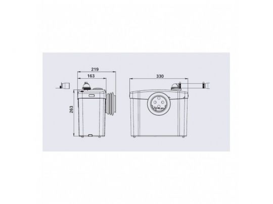 Канализационная установка SFA SANIBROYEUR SXSTD схема 5