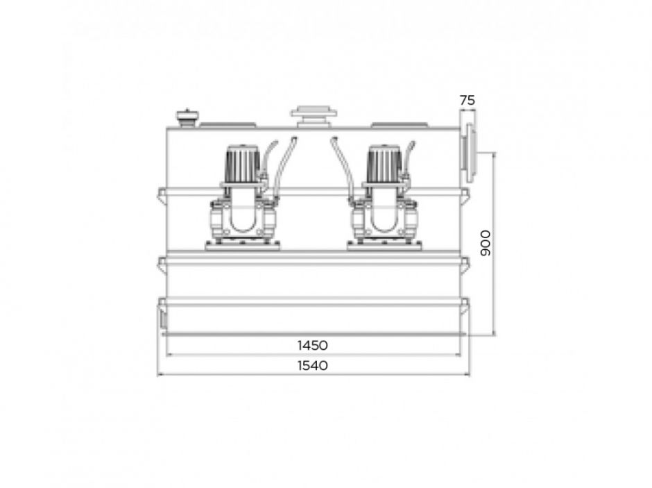Канализационная насосная станция SFA SANICUBIC 2 SC5.5 T ФОТО