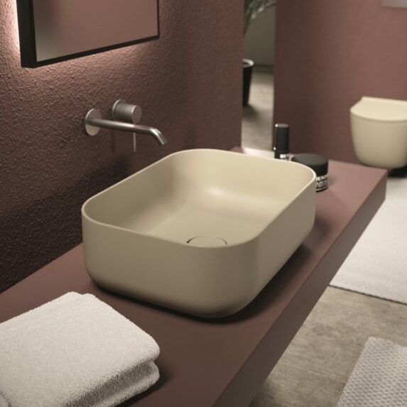 Изображение Раковина накладная Alice Unica 50x37хВ16,5 без отверстия под смеситель 32190101