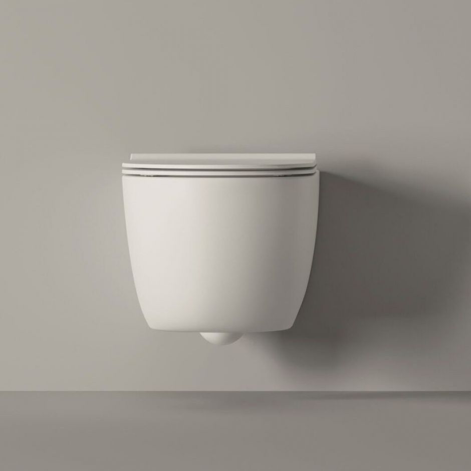 Подвесной унитаз Alice Unica 55х35х42 безободковый без сиденья и крышки 32240101