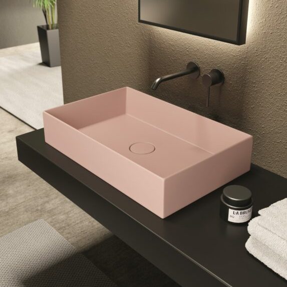 Изображение Раковина накладная Alice Spy Rectangular 60x38хВ12 без отверстия под смеситель 34250101