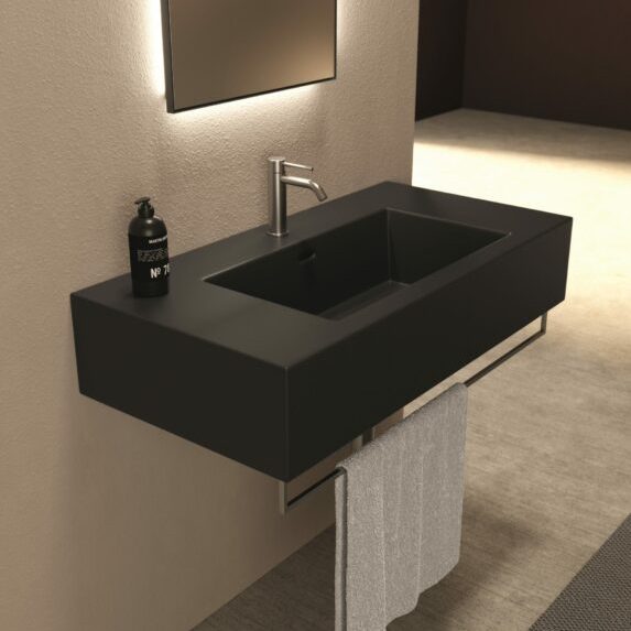 Изображение Раковина накладная/подвесная Alice Kubo 100x50хВ20 с отверстием под смеситель 35710101