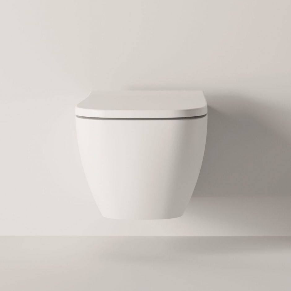 Подвесной безободковый унитаз Alice WUNDER с сиденьем и крышкой с микролифтом 45000101SET