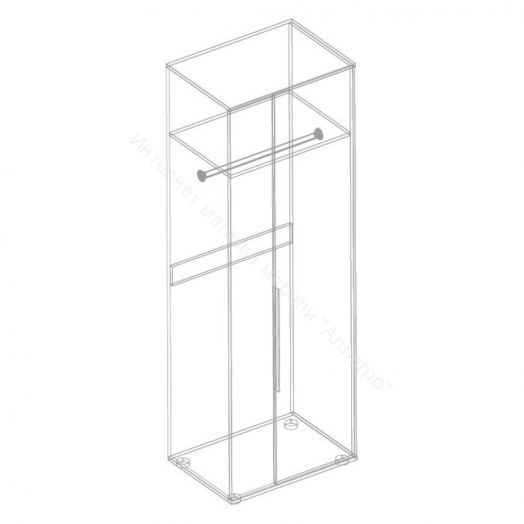 Тумба ТВ "Моника" 1600  Белый Лофт/Айрон Рок