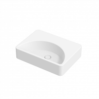 Раковина накладная/подвесная Alice Lunaris 61x45xВ14 с отверстием под смеситель 47561401 схема 1