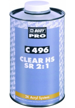 HB Body Лак C496 НS+ 2:1, объем 1л.