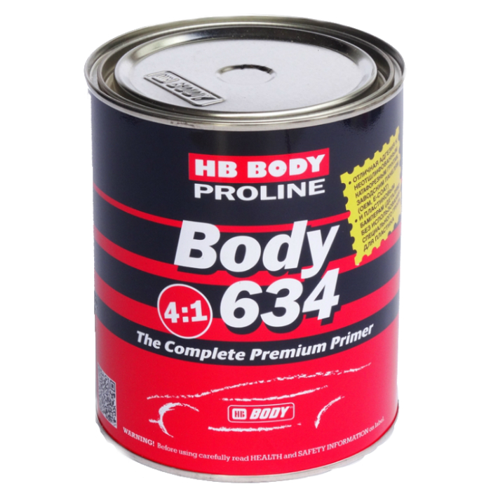 HB Body Грунт PROLINE HS 634 4+1 Black, объем 2,5л.