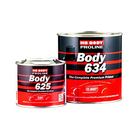 HB Body Грунт PROLINE HS 634 4+1 с отвердителем 625 (комплект), черный, объем 2,5л. + 625мл.