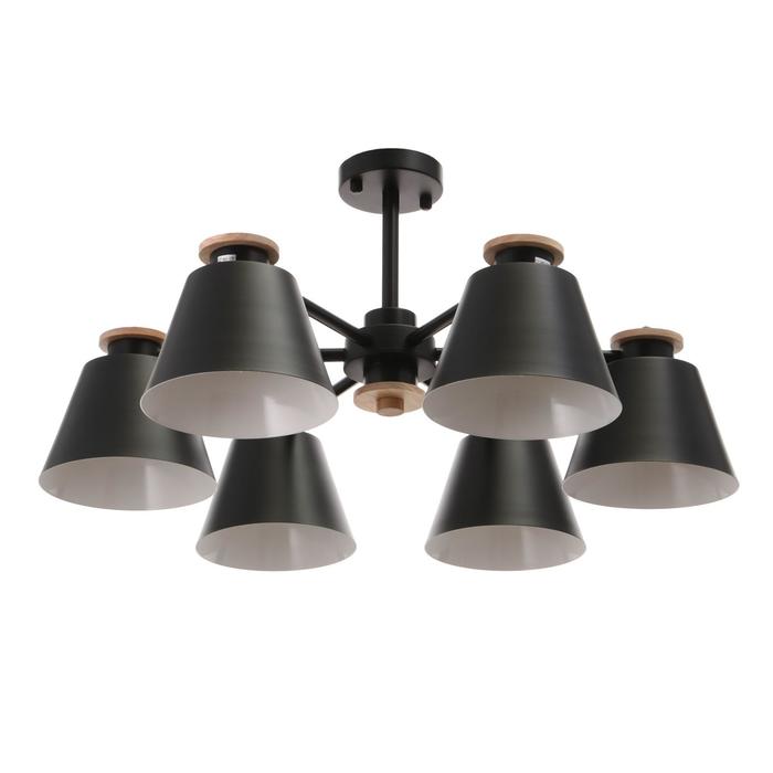 Люстра 1064/6BK E27 60Вт черный 75х75х50 см BayerLux